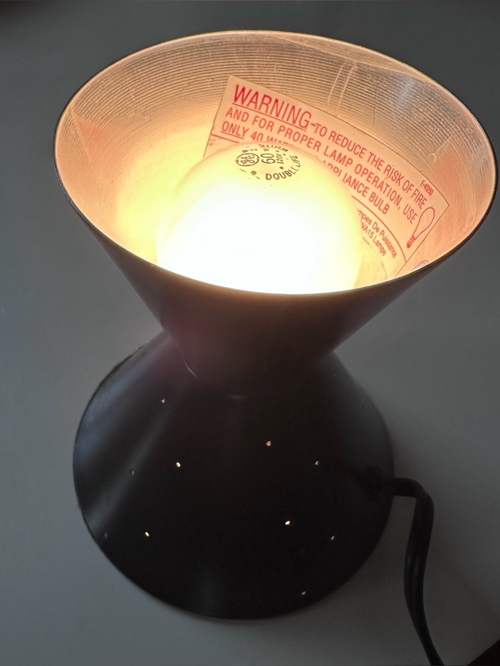 Working 90's Midnight Aristocrat Starlight lava lamp BASE ONLY vintage VTG